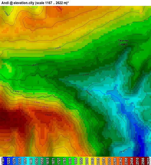 Andi elevation map