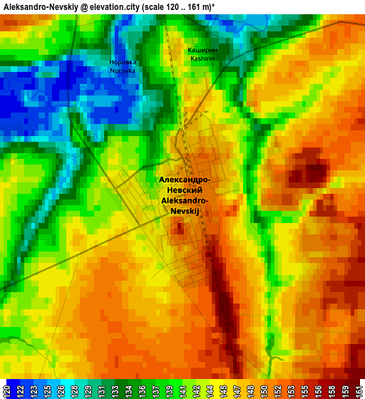 Aleksandro-Nevskiy elevation map