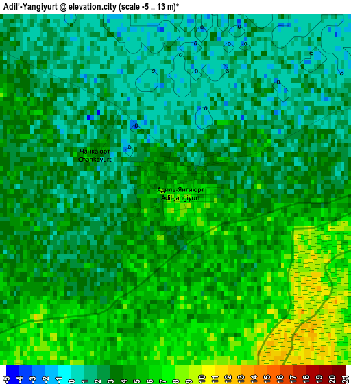 Adil’-Yangiyurt elevation map