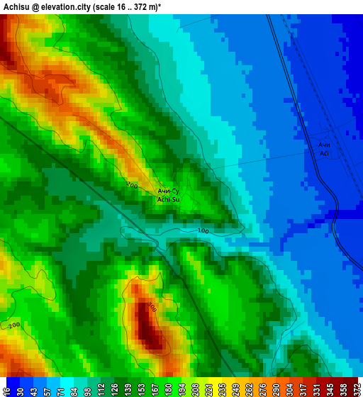 Achisu elevation map