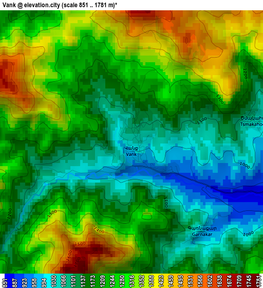 Vank elevation map