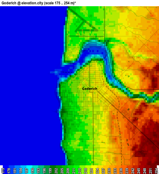 Goderich elevation map
