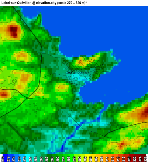 Lebel-sur-Quévillon elevation map