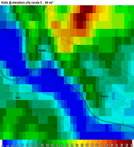 Kalix elevation map