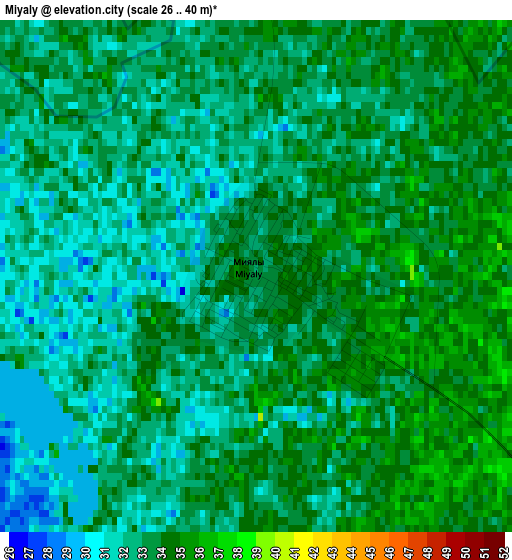 Miyaly elevation map