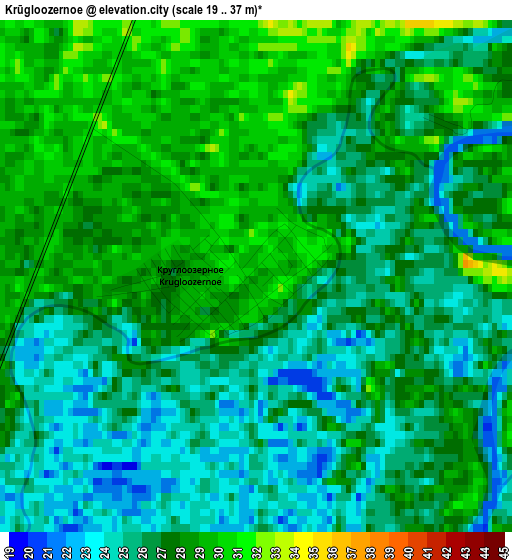 Krūgloozernoe elevation map