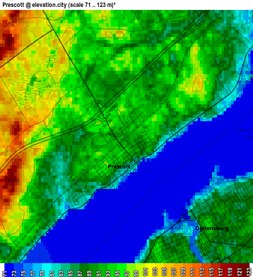 Prescott elevation map