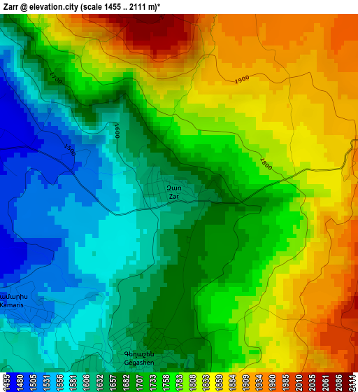 Zarr elevation map