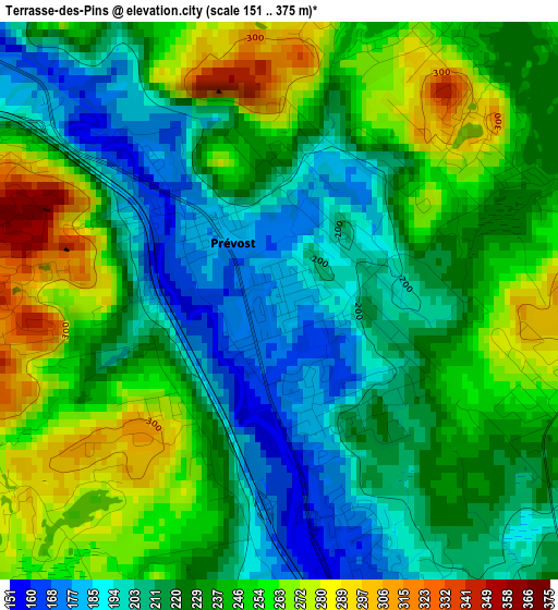 Terrasse-des-Pins elevation map