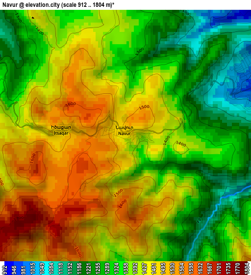 Navur elevation map