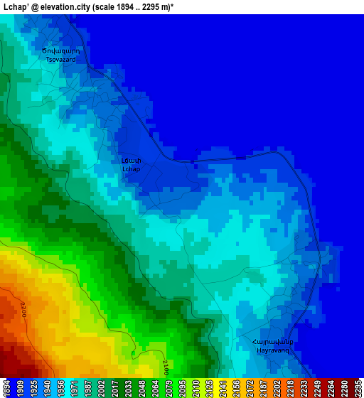 Lchap’ elevation map