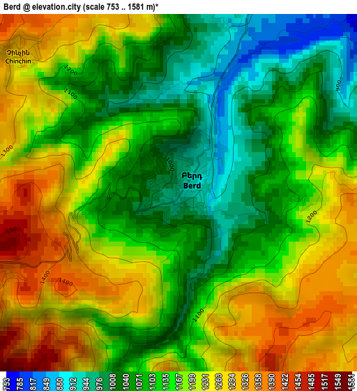 Berd elevation map