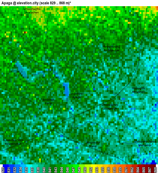 Apaga elevation map