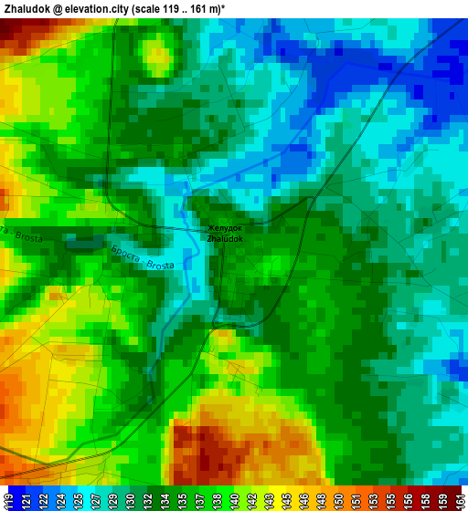 Zhaludok elevation map