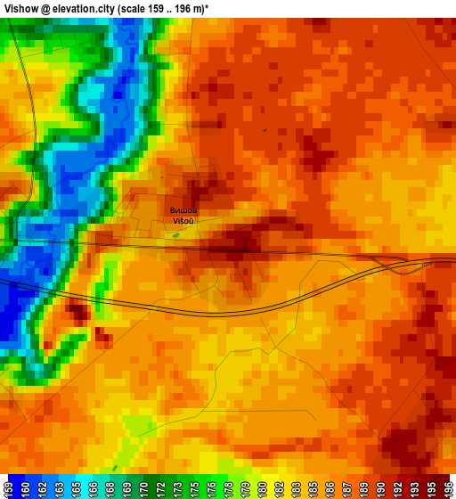 Vishow elevation map