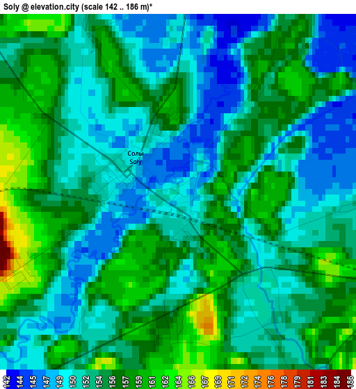 Soly elevation map