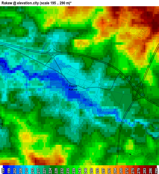 Rakaw elevation map