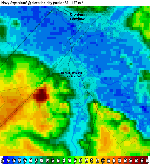 Novy Svyerzhan’ elevation map