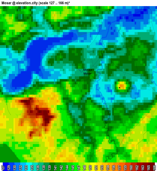 Mosar elevation map