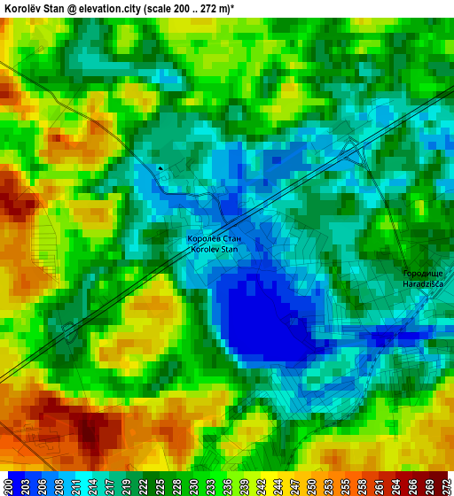 Korolëv Stan elevation map