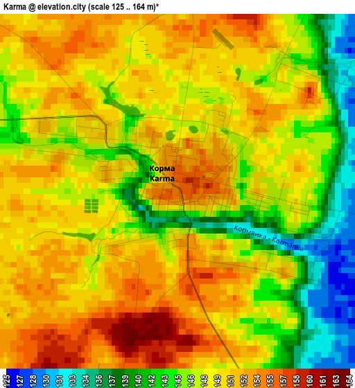 Karma elevation map