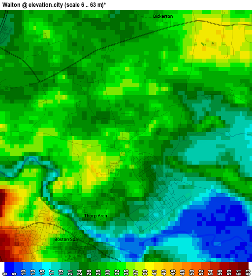 Walton elevation map