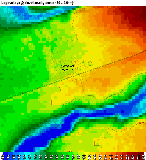 Logovskoye elevation map