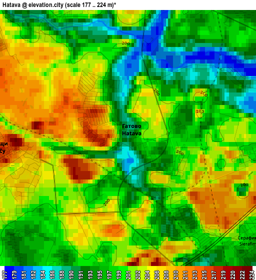 Hatava elevation map