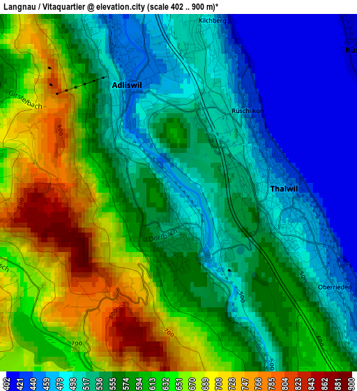 Langnau / Vitaquartier elevation map