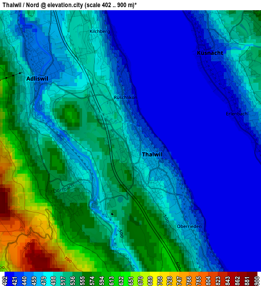 Thalwil / Nord elevation map