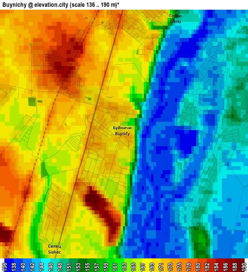 Buynichy elevation map