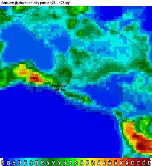 Braslaw elevation map