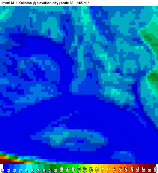 Imeni M. I. Kalinina elevation map