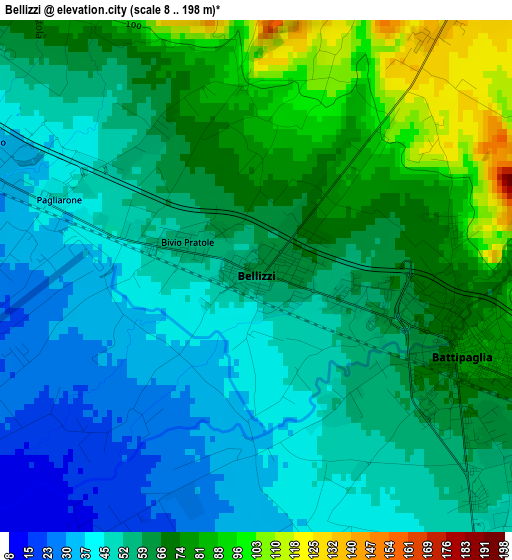 Bellizzi elevation map