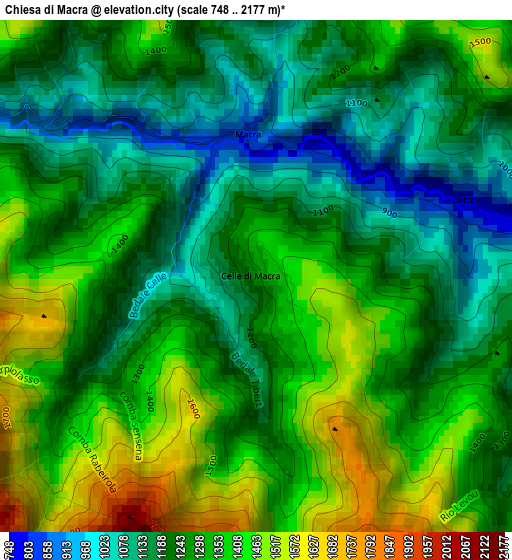 Chiesa di Macra elevation map