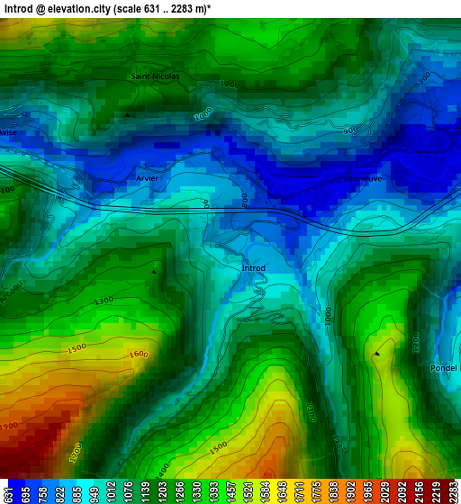 Introd elevation map