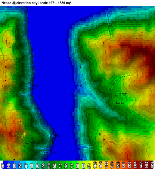 Nesso elevation map