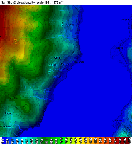 San Siro elevation map