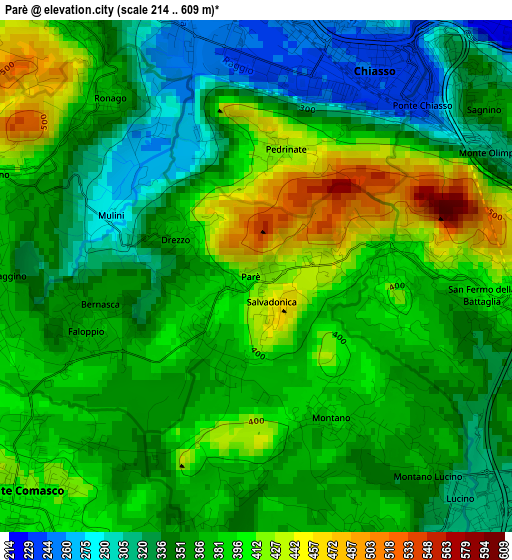 Parè elevation map