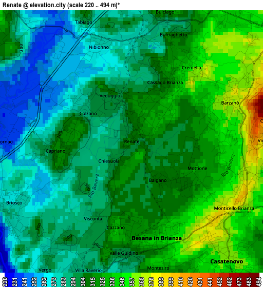 Renate elevation map