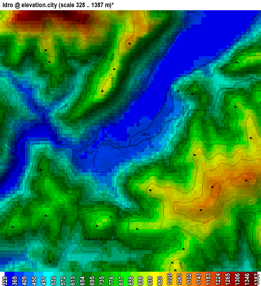 Idro elevation map