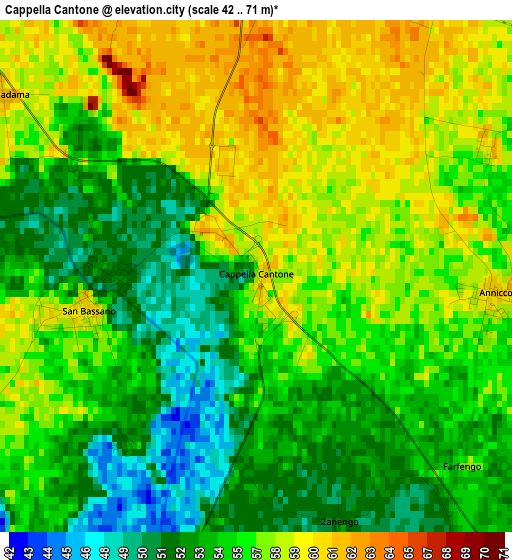 Cappella Cantone elevation map