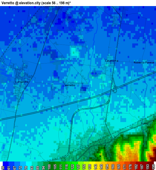 Verretto elevation map