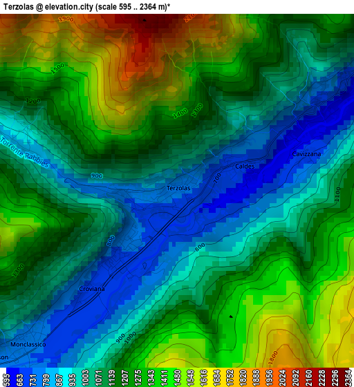 Terzolas elevation map