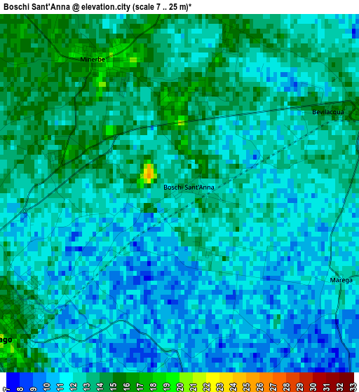 Boschi Sant'Anna elevation map