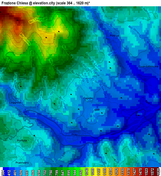 Frazione Chiesa elevation map