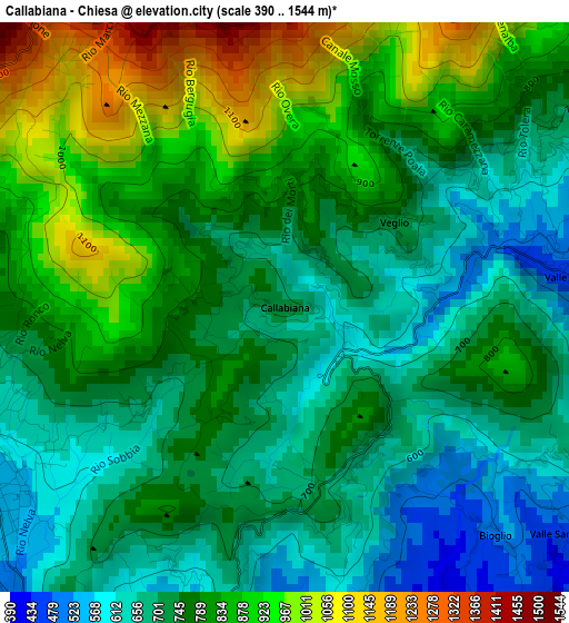 Callabiana - Chiesa elevation map