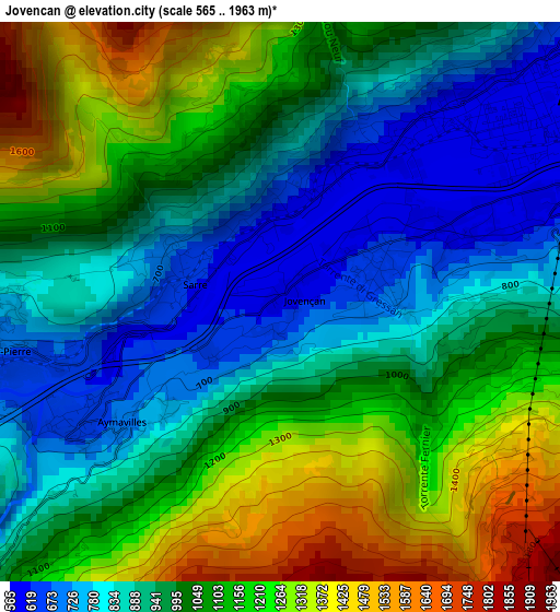 Jovencan elevation map