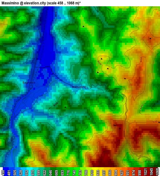 Massimino elevation map