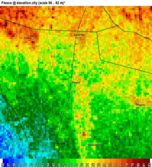 Fiesco elevation map